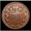Image 2 : 1865 Two Cent Piece 2c Grades vf++