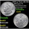 Image 1 : 1891-p Vam 6B R6 Morgan Dollar $1 Grades Select Unc