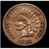 Image 2 : 1885 Indian Cent 1c Grades vf details