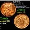 Image 1 : 1936-p Lincoln Cent 1c Grades Gem+ Unc RD