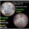 Image 1 : 1883-o Colorfully Toned Morgan Dollar $1 Grades Select Unc