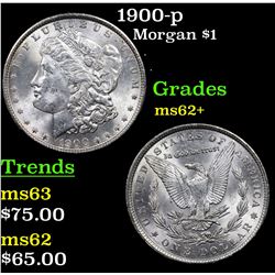 1900-p Morgan Dollar $1 Grades Select Unc