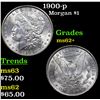 Image 1 : 1900-p Morgan Dollar $1 Grades Select Unc