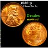 Image 1 : 1936-p Lincoln Cent 1c Grades Choice Unc RD