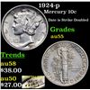 Image 1 : 1924-p Mercury Dime 10c Grades Choice AU