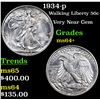 Image 1 : 1934-p Walking Liberty Half Dollar 50c Grades Choice+ Unc