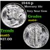Image 1 : 1944-p Mercury Dime 10c Grades Choice+ Unc