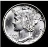 Image 2 : 1944-p Mercury Dime 10c Grades Choice+ Unc