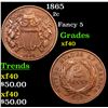 Image 1 : 1865 Two Cent Piece 2c Grades xf
