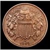 Image 2 : 1865 Two Cent Piece 2c Grades xf