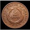 Image 3 : 1865 Two Cent Piece 2c Grades xf