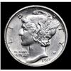 Image 2 : 1918-p Mercury Dime 10c Grades Unc+ FSB