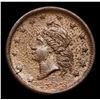 Image 2 : 1863 Turban Liberty Civil War Token 1c Grades Select AU
