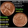 Image 1 : 1920-s Mint Error Lincoln Cent 1c Grades Select Unc BN