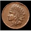 Image 2 : 1863 Indian F-103/375A Civil War Token 1c Grades xf+