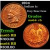 Image 1 : 1894 Indian Cent 1c Grades Choice+ Unc RB