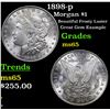 Image 1 : 1898-p Morgan Dollar $1 Grades GEM Unc