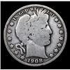 Image 2 : 1908-o Barber Half Dollars 50c Grades vg+