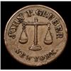 Image 2 : 1863 John F Gruber F-630AG/1A Civil War Token 1c Grades xf+