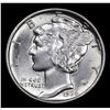 Image 2 : 1936-p Mercury Dime 10c Grades Choice+ Unc