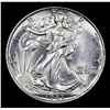 Image 2 : 1943-p Walking Liberty Half Dollar 50c Grades Select Unc