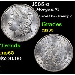 1885-o Morgan Dollar $1 Grades GEM Unc