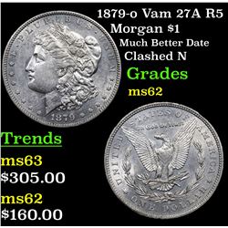 1879-o Vam 27A R5 Morgan Dollar $1 Grades Select Unc