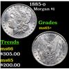 Image 1 : 1885-o Morgan Dollar $1 Grades GEM+ Unc