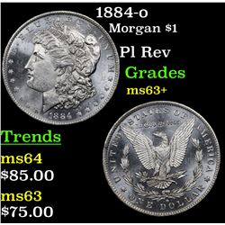 1884-o Morgan Dollar $1 Grades Select+ Unc