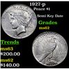 Image 1 : 1927-p Peace Dollar $1 Grades Select Unc