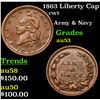 Image 1 : 1863 Liberty Cap Civil War Token 1c Grades Select AU