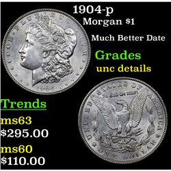 1904-p Morgan Dollar $1 Grades Unc Details
