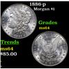 Image 1 : 1886-p Morgan Dollar $1 Grades Choice Unc