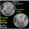 Image 1 : 1884-o Morgan Dollar $1 Grades Select+ Unc