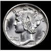 Image 2 : 1944-d Mercury Dime 10c Grades GEM FSB