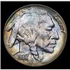 Image 2 : 1938-d Rainbow Toned Buffalo Nickel 5c Grades Choice+ Unc