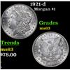 Image 1 : 1921-d Morgan Dollar $1 Grades Select Unc