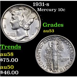 1931-s Mercury Dime 10c Grades Select AU