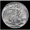 Image 2 : 1939-p Walking Liberty Half Dollar 50c Grades Choice AU/BU Slider