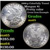 Image 1 : 1886-p Colorfully Toned Morgan Dollar $1 Grades GEM Unc
