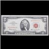 Image 2 : 1963 $2 Red seal United States Note Grades Choice AU/BU Slider