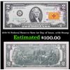 Image 1 : 1976 $2 Federal Reserve Note 1st Day of Issue, with Stamp Grades Gem+ CU