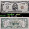 Image 1 : Series 1934A $5 Federal Reserve Note WWII Emergency Currency Hawaii Grades vf, very fine
