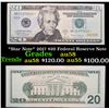 Image 1 : *Star Note* 2017 $20 Federal Reserve Note Grades Choice AU/BU Slider