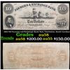Image 1 : 1863 $10 Farmers and Exchange Bank Note, Charleston, South Carolina Grades Choice AU/BU Slider