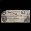 Image 2 : 1861 $3 State of Florida, Tallahassee Cr. 7A First Issue Grades Vf Details