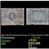 Image 1 : 1863 US Fractional Currency 5c Third Issue fr-1238 Grades f+