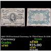 Image 1 : 1863 US Fractional Currency 5c Third Issue fr-1238 Grades xf
