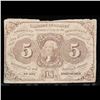 Image 2 : 1862 US Fractional Currency 5c First Issue fr-1230 Thomas Jefferson W/ Monigram Grades f+
