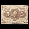 Image 2 : 1862 US Fractional Currency 5c First Issue fr-1230 Thomas Jefferson W/ Monigram Grades xf